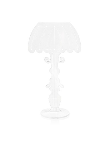 iPLEX - Madame Lampada da tavolo con luce led in plexiglass PMMA, illuminazione con effetto diffuso, interruttore a mano,. Made 
