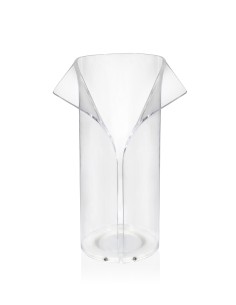 Papillon Portaombrelli Trasparente in plexiglass PMMA, termoformatura e piegatura a caldo, Made in Italy