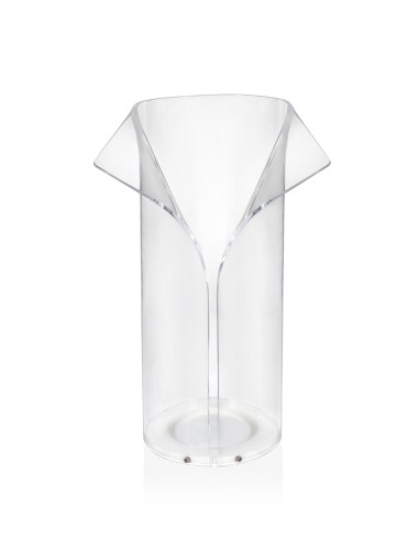 Papillon Portaombrelli Trasparente in plexiglass PMMA, termoformatura e piegatura a caldo, Made in Italy