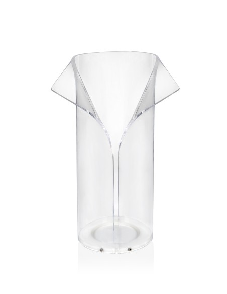 Papillon Portaombrelli Trasparente in plexiglass PMMA, termoformatura e piegatura a caldo, Made in Italy