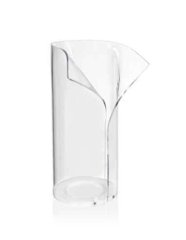 Papillon Portaombrelli Trasparente in plexiglass PMMA, termoformatura e piegatura a caldo, Made in Italy