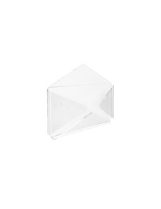 Mensola linea Epistola a forma di busta in plexiglass PMMA Trasparente