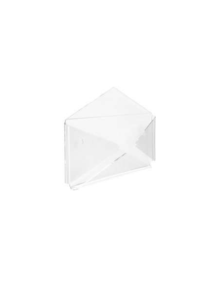 Mensola linea Epistola a forma di busta in plexiglass PMMA Trasparente