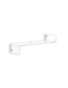 Mensola a forma di Z lato destro in plexiglass Trasparente abbinabile e componibile. Made in Italy 2