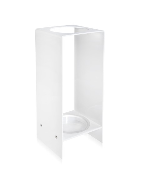 Madison Portaombrelli in plexiglass bianco pieno. Made in Italy