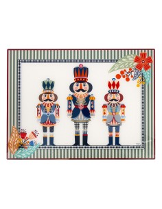 Vesta Home - Set 2 Tovagliette Rigide Natalizie·schiaccianoci·40 X 30 H Th. 2 Mm
