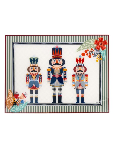 Vesta Home - Set 2 Tovagliette Rigide Natalizie·schiaccianoci·40 X 30 H Th. 2 Mm