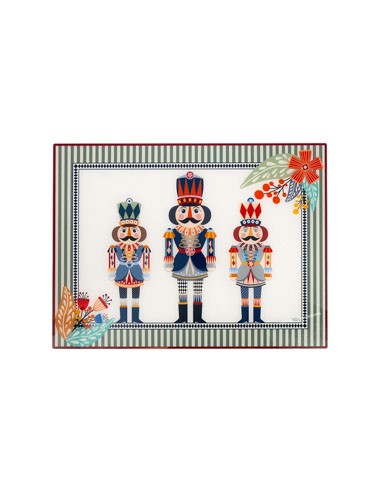 Vesta Home - Set 2 Tovagliette Rigide Natalizie·schiaccianoci·40 X 30 H Th. 2 Mm
