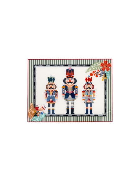 Vesta Home - Set 2 Tovagliette Rigide Natalizie·schiaccianoci·40 X 30 H Th. 2 Mm
