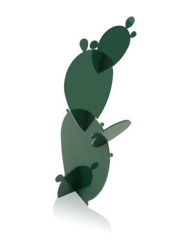 Elemento Decorativo a forma di Ficus in plexiglass color verde scuro pieno