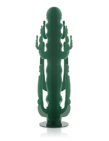 Elemento Decorativo a forma di Cactus in plexiglass verde scuro pieno
