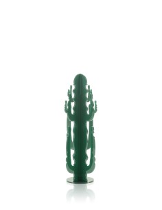 Elemento Decorativo a forma di Cactus in plexiglass verde scuro pieno