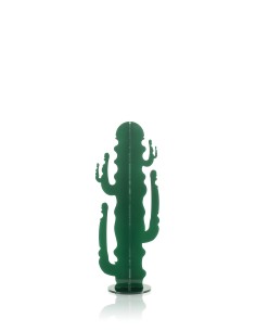 Elemento Decorativo a forma di Cactus in plexiglass verde scuro pieno 2