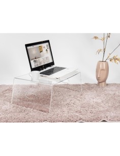 Oly Bed Table Ripiano da letto Trasparente in plexiglass 2