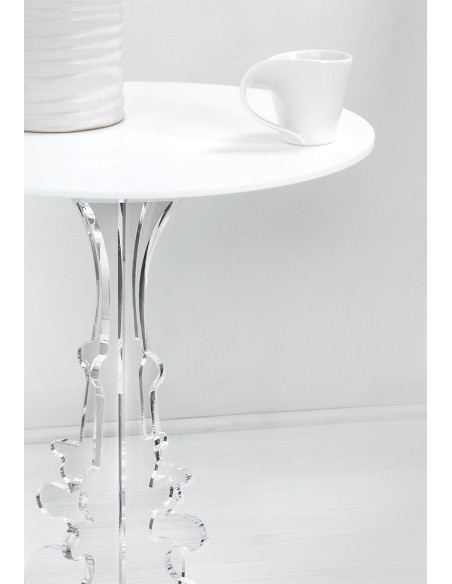 Maricla Tavolino Small Bianco in plexiglass