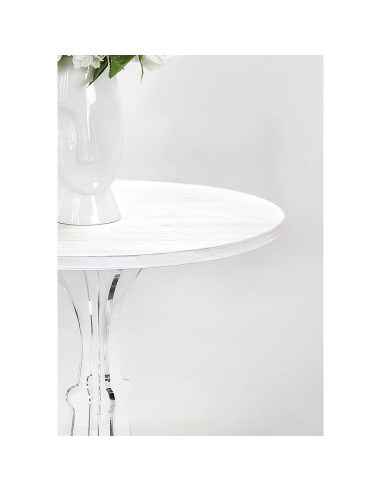 Maricla Tavolino Medium Habitat Bianco Supremo in plexiglass e legno