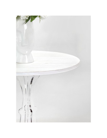 Maricla Tavolino Medium Habitat Bianco Supremo in plexiglass e legno