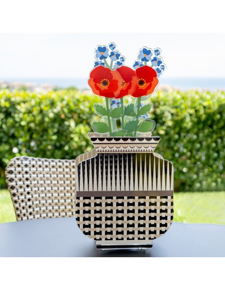 Vesta Home - Vaso Fenice Piccolo·basic·21,9 X 11 X 25 H Th. 5 Mm Glass Vase Ø8 X 20 H