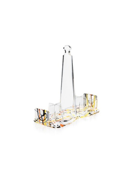 Bon Ton Portabicchieri Multicolor in plexiglass