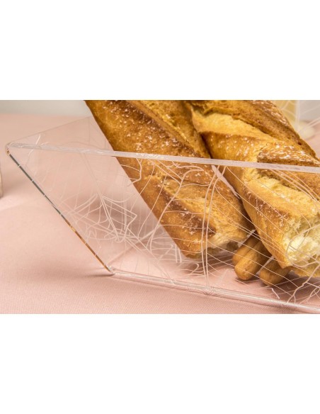 Bon Ton Cestino Portapane Trasparente Natural in plexiglass