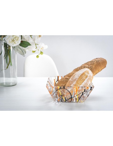 Bon Ton Cestino Portapane Multicolor in plexiglass