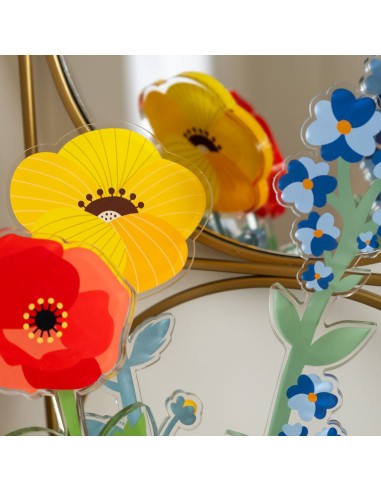 Vesta Home - Fiore Gardenia Piccolo Kit 6 Pz Funny Flowers·giallo·10,5 X 43,5 H Th. 5 Mm