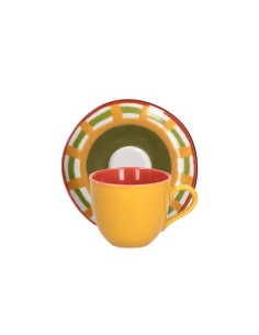 Cottage Tazza Caffe con Piattino 0,10 Lt Gialla 2
