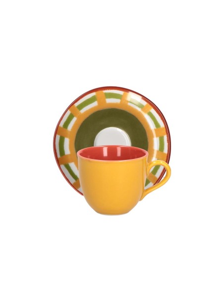 Cottage Tazza Caffe con Piattino 0,10 Lt Gialla