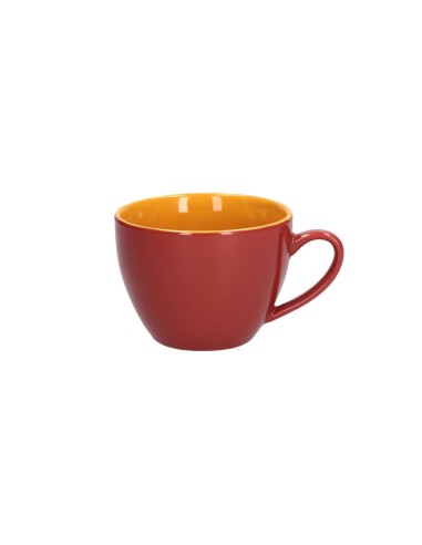 Cottage Tazza Tè con Piatto 0,18 Lt Rossa
