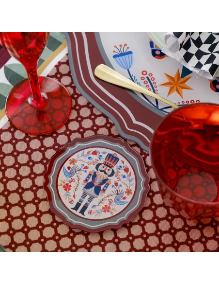 Vesta Home - Set 6 Sottobicchieri - Natale·fiaba·10 X 10 H Th. 3 Mm