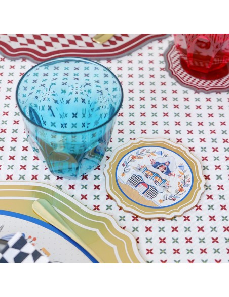 Vesta Home - Set 6 Sottobicchieri - Natale·fiaba·10 X 10 H Th. 3 Mm
