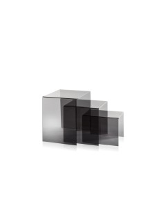 Set di 3 Tavolini a ponte sovrapponibili Trix in plexiglass PMMA