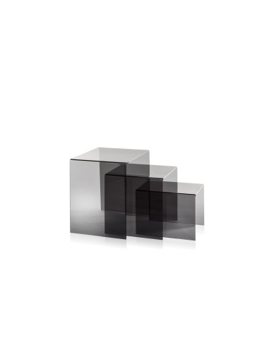 Set di 3 Tavolini a ponte sovrapponibili Trix in plexiglass PMMA