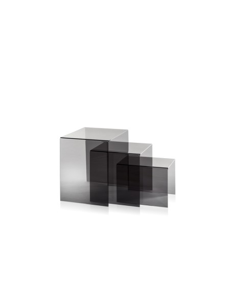 Set di 3 Tavolini a ponte sovrapponibili Trix in plexiglass PMMA