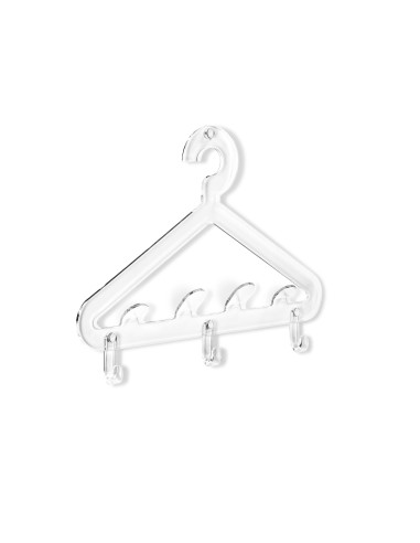 Salve Appendiabiti da parete in plexiglass Trasparente. Made in Italy