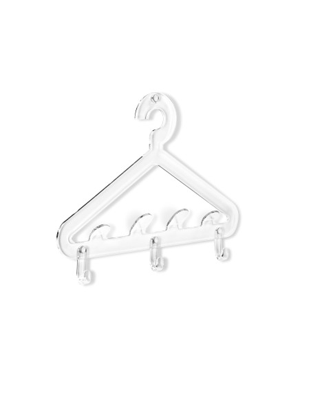 Salve Appendiabiti da parete in plexiglass Trasparente. Made in Italy