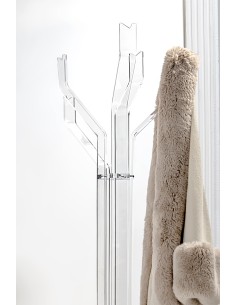 Pentadress Appendiabiti a 5 braccia in plexiglass PMMA Trasparente adatto per uso interno ed esterno.