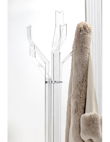 Pentadress Appendiabiti a 5 braccia in plexiglass PMMA Trasparente adatto per uso interno ed esterno.