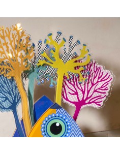 Funny Ocean Set 6 Coralli Acropora Piccoli Giallo