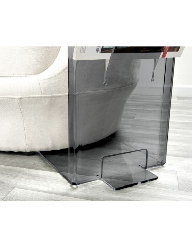 Ambrogio Tavolino Fume' in plexiglass
