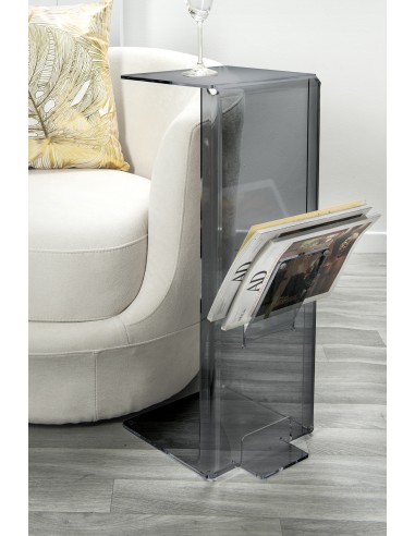 Ambrogio Tavolino Fume' in plexiglass