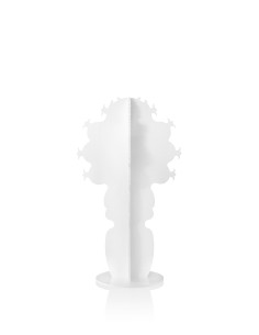 Elemento Decorativo a forma di Cactus in plexiglass bianco pieno 2