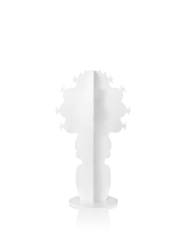 Elemento Decorativo a forma di Cactus in plexiglass bianco pieno