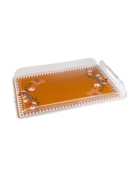 Vesta Home - Vassoio Rettangolare Armonia·marrone·30,5 X 45 X 5 H Cm Th. 4 Mm