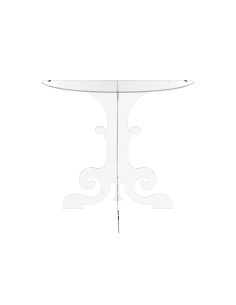 Anfitrione Comodino Consolle da muro design fine '700 in plexiglass Trasparente. Made in Italy