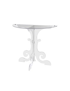 Anfitrione Comodino Consolle da muro design fine '700 in plexiglass Trasparente. Made in Italy 2