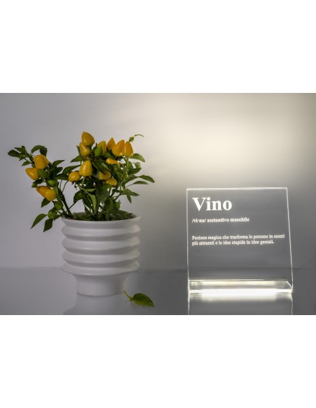Lucilio Lampada Vino in plexiglass