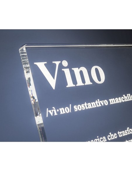 Lucilio Lampada Vino in plexiglass