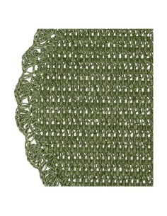Botanio Sottopiatto Rafia Fiore Tessuto Ø 40 Cm