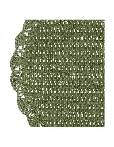 Botanio Sottopiatto Rafia Fiore Tessuto Ø 40 Cm